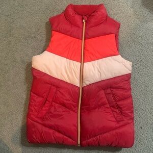 Kids/Youth - Old Navy Kids/Youth Old Navy Puffer Vest L 10-12 - tricolor Stripes